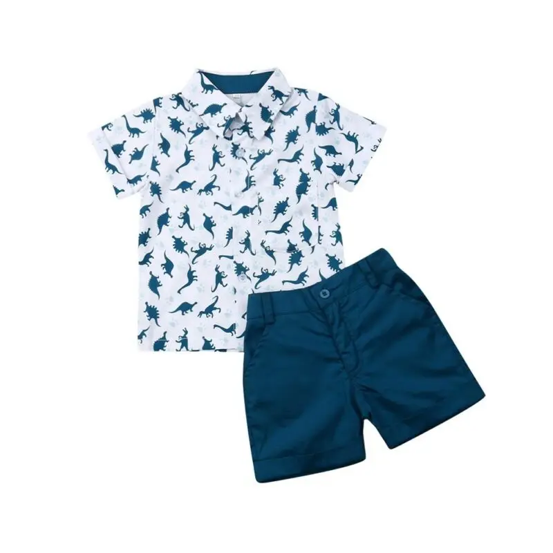 Toddler Baby Boys Kids Summer Clothes Short Sleeve Dinosaur Print T-shirt Tops + Shorts Pants Outfits Set
Toddler Baby Boys Kids Summer Clothes Short Sleeve Dinosaur Print T-shirt Tops + Shorts Pants Outfits Set
