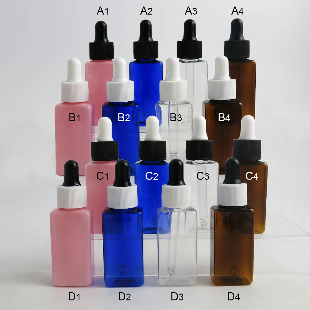 360 x 30 ml Square Plastic Dropper Bottles With Eye Pipette Empty Amber Clear Pink Blue Essential Oils Bottle Container
360 x 30 ml Square Plastic Dropper Bottles With Eye Pipette Empty Amber Clear Pink Blue Essential Oils Bottle Container