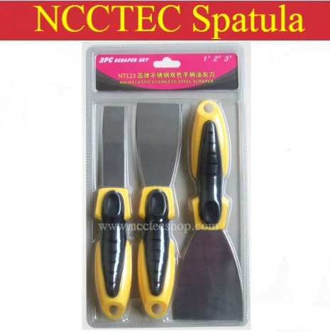a package of 3 pcs of 1'' 2'' 3'' artist oil paint paiting spatula pallet with stainless steel blade FREE shipping | putty knife
a package of 3 pcs of 1'' 2'' 3'' artist oil paint paiting spatula pallet with stainless steel blade FREE shipping | putty knife