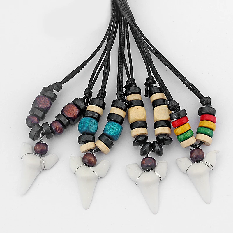 Fashion Faux Shark Tooth Surfer Pendant Faux Sharks Teeth Surf Necklace Choose Bead Colour
Fashion Faux Shark Tooth Surfer Pendant Faux Sharks Teeth Surf Necklace Choose Bead Colour
