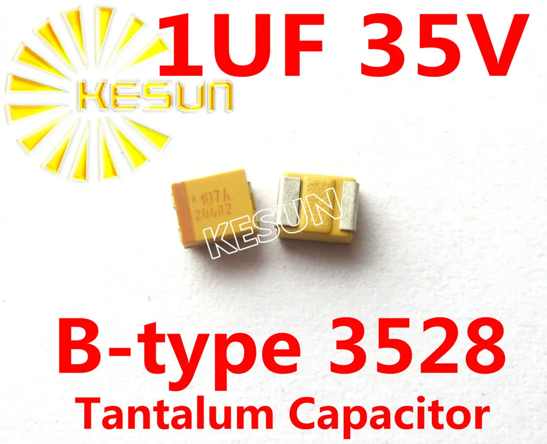 100% Original 1UF 35V B type 1210 3528 105V SMD Tantalum Capacitor Connector TAJB105K035RNJ x500PCS
100% Original 1UF 35V B type 1210 3528 105V SMD Tantalum Capacitor Connector TAJB105K035RNJ x500PCS