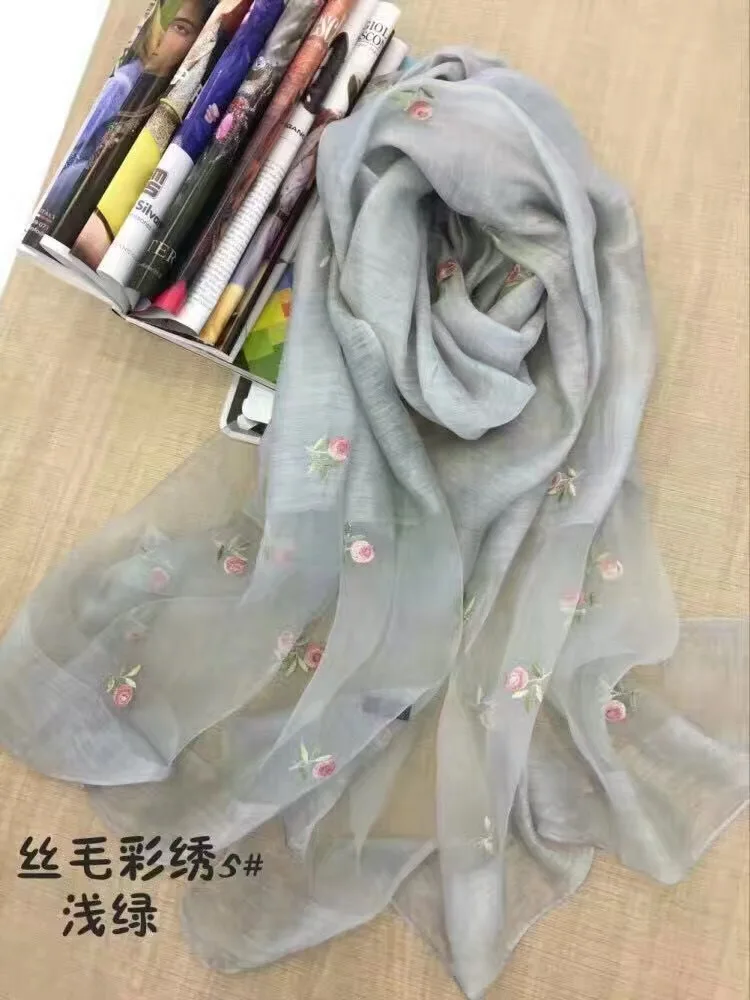 new silk wool floral Embroidery Scarf Shawl Wrap 6 colors mixed 5pcs/lot #4016
new silk wool floral Embroidery Scarf Shawl Wrap 6 colors mixed 5pcs/lot #4016