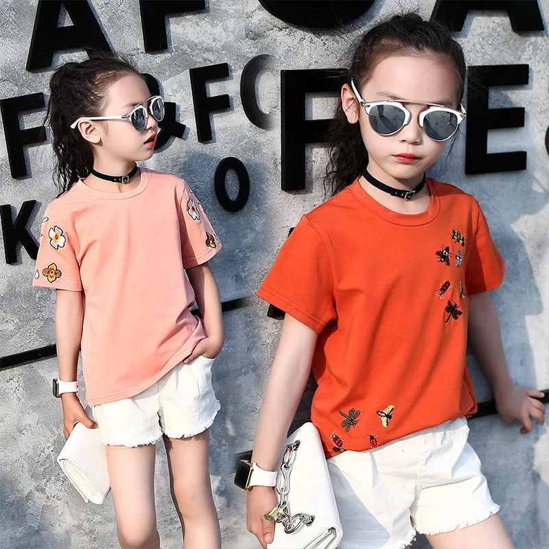 2020 New Baby Kids Girls Short-sleeve T-Shirt Tops Tee Kids Cotton T-shirt&Tops Summer Girls Tees Outfits Children Clothing
2020 New Baby Kids Girls Short-sleeve T-Shirt Tops Tee Kids Cotton T-shirt&Tops Summer Girls Tees Outfits Children Clothing