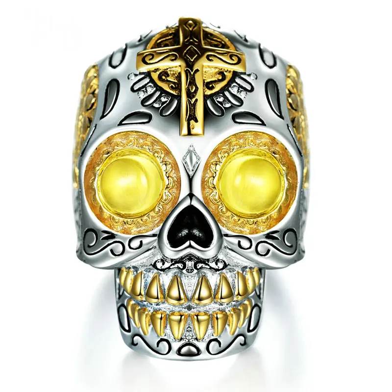 New 925 Sterling Silver Prehnite Ring for Women Vintage Punk Gemstones Skull Rings 2021 Trend Fashion Female Jewerly Gift
New 925 Sterling Silver Prehnite Ring for Women Vintage Punk Gemstones Skull Rings 2021 Trend Fashion Female Jewerly Gift
