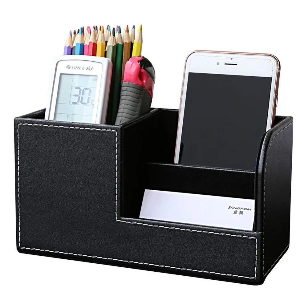 XRHYY Black Wooden Pu Leather Multi-function Desk Stationery Organizer Storage Box Pen/Pencil/Name Cards Remote Control Holder
XRHYY Black Wooden Pu Leather Multi-function Desk Stationery Organizer Storage Box Pen/Pencil/Name Cards Remote Control Holder