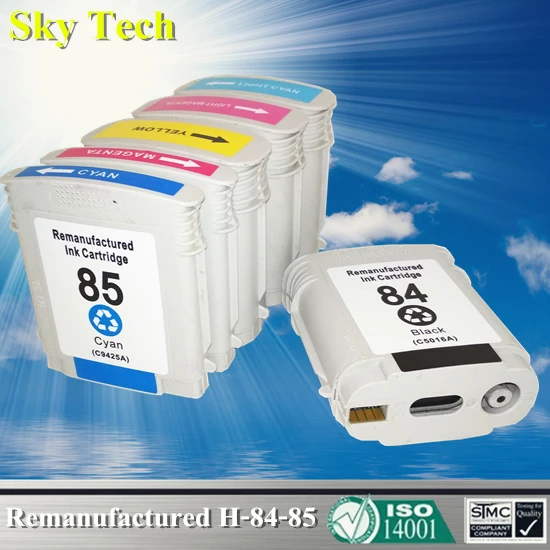 6PK Remanufactured Cartridges For HP84 / HP85 , C5016A C9425A - C9429A For HP Designjet 30 / 70 / 90 / 130 sereis
6PK Remanufactured Cartridges For HP84 / HP85 , C5016A C9425A - C9429A For HP Designjet 30 / 70 / 90 / 130 sereis