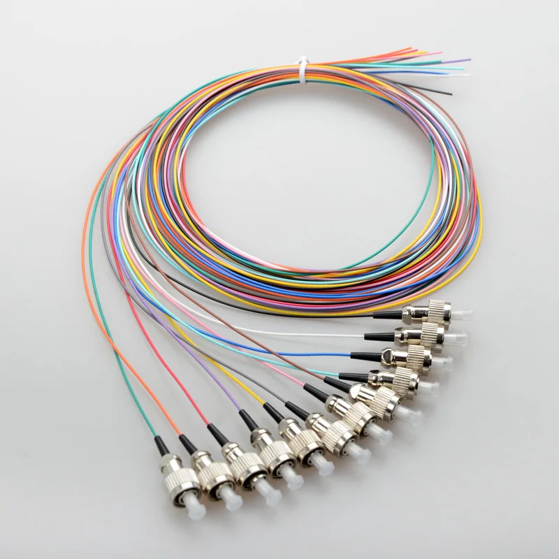 FC 12 Core Fiber Optic Bundle Pigtail 12 Color 0.9 Single Mode FTTH fiber optical SM 9/125, 1 Meters CATV
FC 12 Core Fiber Optic Bundle Pigtail 12 Color 0.9 Single Mode FTTH fiber optical SM 9/125, 1 Meters CATV