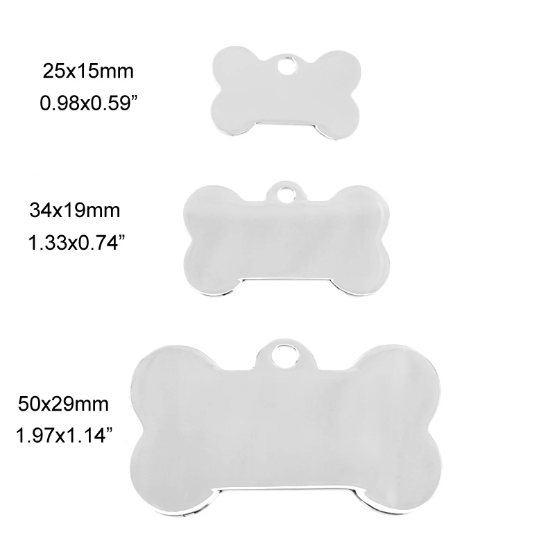 5pcs Dog bone Pendant dog tag charms blank ID tags for diy print both sides mirror polished Stainless Steel pendant
5pcs Dog bone Pendant dog tag charms blank ID tags for diy print both sides mirror polished Stainless Steel pendant
