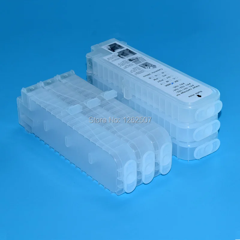 280ML PFI-105 PFI105 PFI 105 Empty Refillable Ink Cartridge Without Chip For Canon iPF6300 IPF6300S IPF6350 IPF6350S Plotters
280ML PFI-105 PFI105 PFI 105 Empty Refillable Ink Cartridge Without Chip For Canon iPF6300 IPF6300S IPF6350 IPF6350S Plotters
