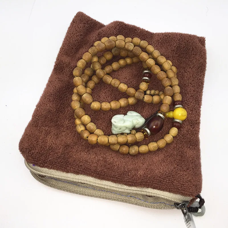 Thicken Plain Color Towel Zipper Pouch Wrist rope Jewelry Bag Gift Packaging Bead Bracelet Necklace Storage Pack
Thicken Plain Color Towel Zipper Pouch Wrist rope Jewelry Bag Gift Packaging Bead Bracelet Necklace Storage Pack