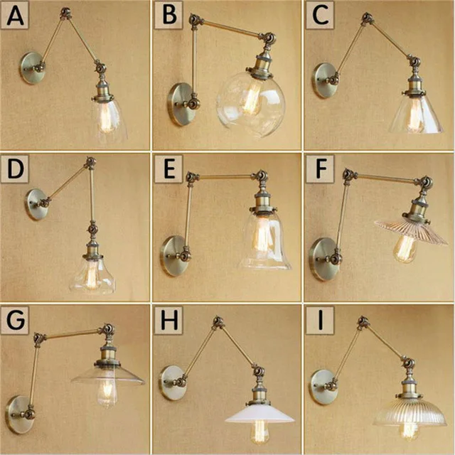 NEW Bronze wall lamp industrial wall art home lighting Vintage swing arm wall sconce Iron Glass indoor lighting fixtures
NEW Bronze wall lamp industrial wall art home lighting Vintage swing arm wall sconce Iron Glass indoor lighting fixtures