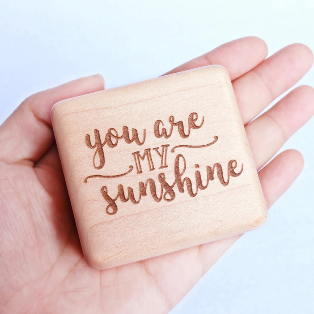 Rosiking Handmade Wooden You are my sunshine Music Box Wood Carved Mechanism Musical BoxGift For Birthday
Rosiking Handmade Wooden You are my sunshine Music Box Wood Carved Mechanism Musical BoxGift For Birthday