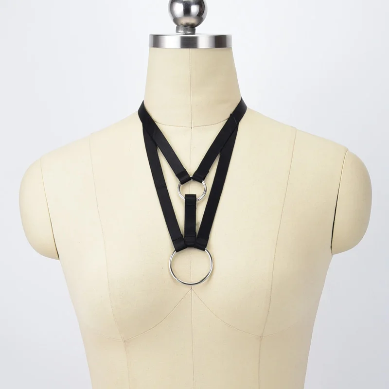 Women's Neck O-Ring Harness Women Sexy Body cage Crop Top Body Cage Fetish Wear Bondage Harness Harajuku Style Harness
Women's Neck O-Ring Harness Women Sexy Body cage Crop Top Body Cage Fetish Wear Bondage Harness Harajuku Style Harness