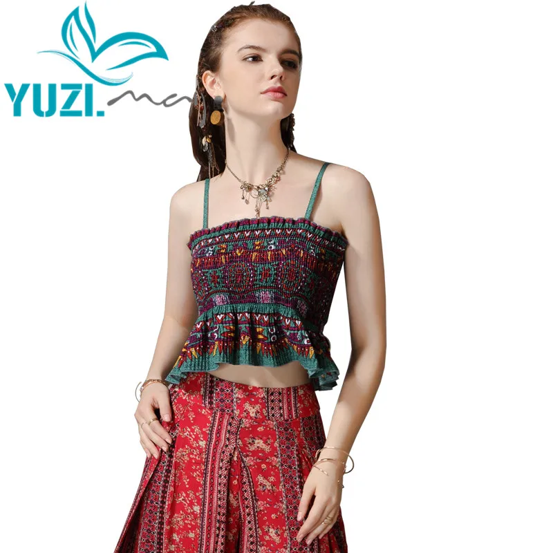 Tube Top 2019 Yuzi.may Cotton Linen Women Tops Floral Print Sexy All-match Vintage Off Shoulder Tops Women B9282
Tube Top 2019 Yuzi.may Cotton Linen Women Tops Floral Print Sexy All-match Vintage Off Shoulder Tops Women B9282