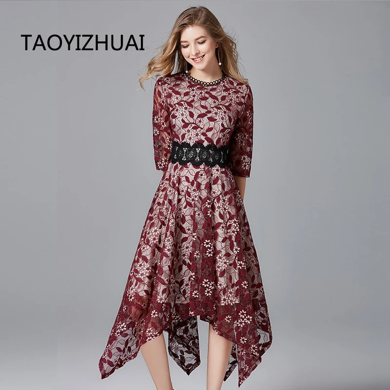 Женское кружевное платье TAOYIZHUAI, асимметричное красное в белом, с поясом-кушаком, 2019, весна размера плюс
Женское кружевное платье TAOYIZHUAI, асимметричное красное в белом, с поясом-кушаком, 2019, весна размера плюс