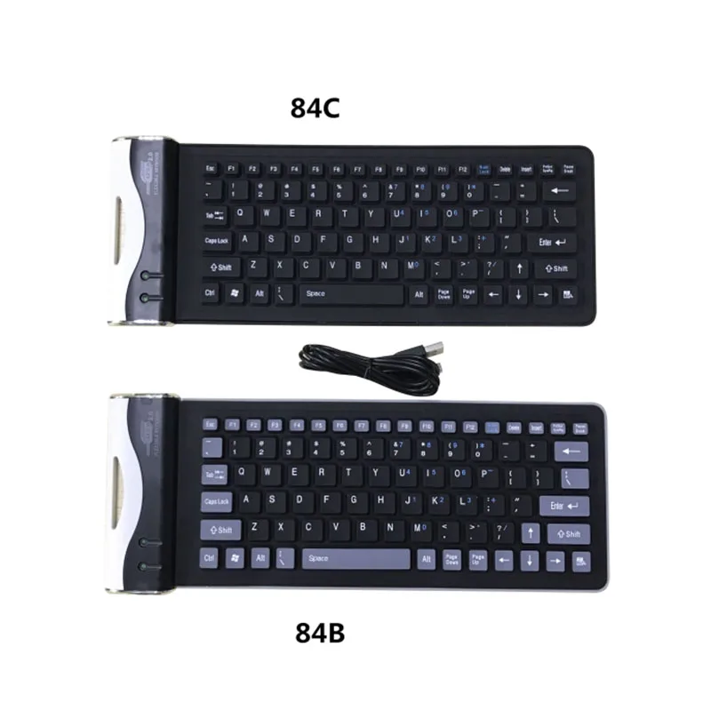 Portable USB Silicone Keyboard For Laptop PC Flexible Waterproof Foldable Keyboard Wireless Soft Keys Mini Cover Notebook
Portable USB Silicone Keyboard For Laptop PC Flexible Waterproof Foldable Keyboard Wireless Soft Keys Mini Cover Notebook