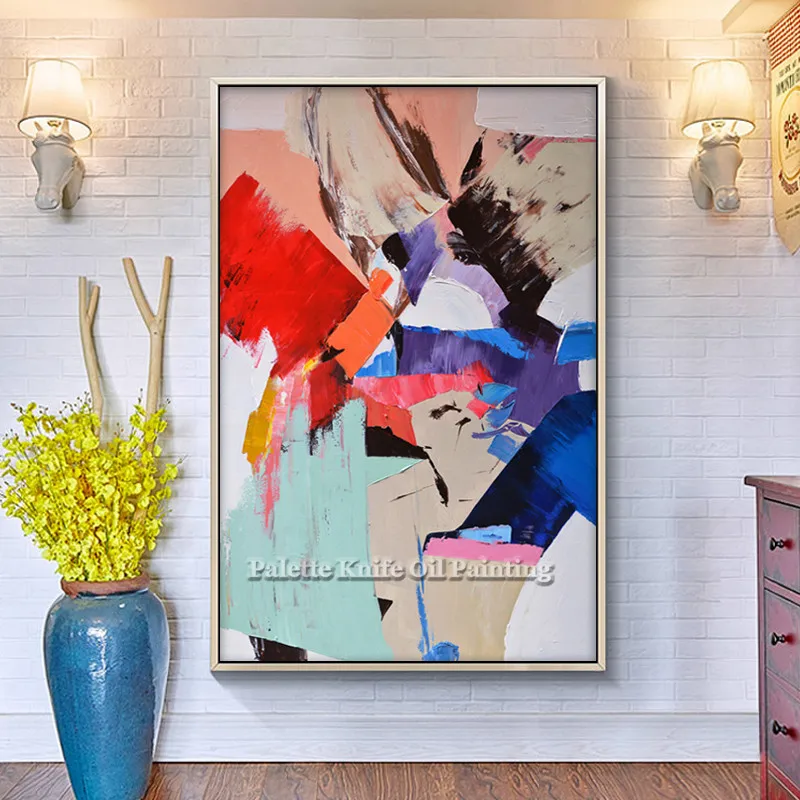 Canvas acrylic painting Wall art Pictures for living room home decor Hand painted modern abstract color cuadros decor quadros81
Canvas acrylic painting Wall art Pictures for living room home decor Hand painted modern abstract color cuadros decor quadros81