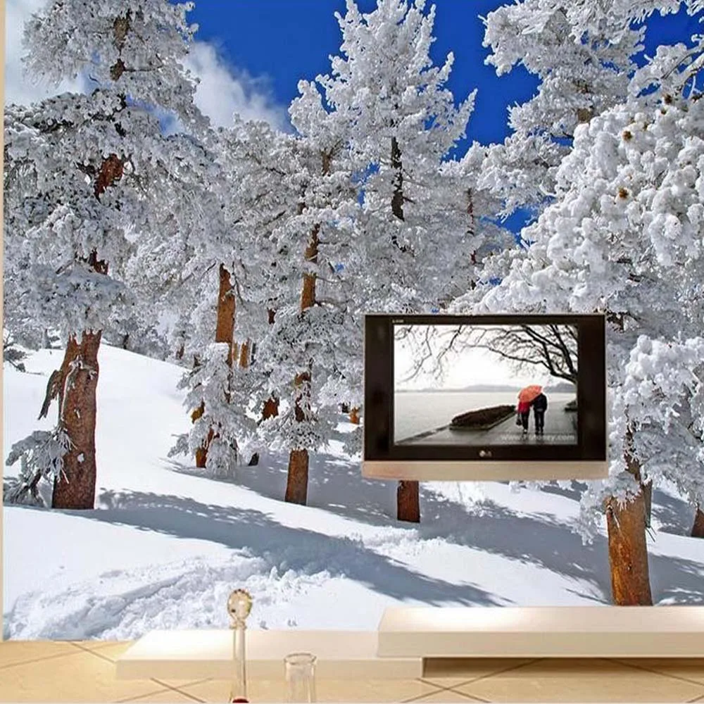 Custom Size 3D Photo Mural Wall Paper HD Winter Snow Tree Birch Wallpaper for Living Room Bedroom Ceiling Wallpapers Roll
Custom Size 3D Photo Mural Wall Paper HD Winter Snow Tree Birch Wallpaper for Living Room Bedroom Ceiling Wallpapers Roll
