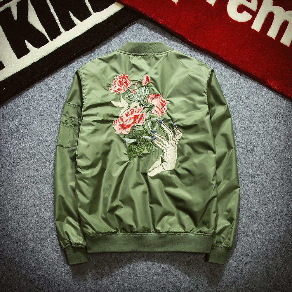 Men's coat brand jackets and coats embroidery florales flight bomber jacket women military windbreaker ceket chaquetas mujer
Men's coat brand jackets and coats embroidery florales flight bomber jacket women military windbreaker ceket chaquetas mujer