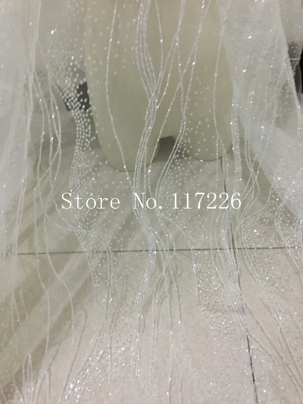 5yards JRB-5903 New material mesh tulle hand print glitter lace fabric for wedding dress in white color
5yards JRB-5903 New material mesh tulle hand print glitter lace fabric for wedding dress in white color