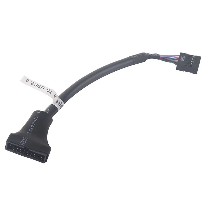 USB 2.0 9Pin Motherboard Female to USB 3.0 20Pin Housing Male Adapter Cable
USB 2.0 9Pin Motherboard Female to USB 3.0 20Pin Housing Male Adapter Cable