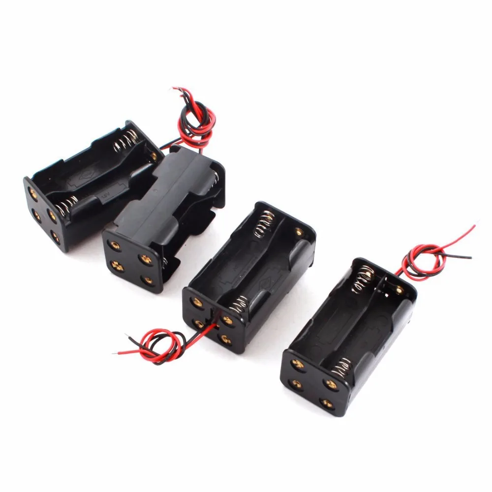 500pcs/lot MasterFire Black Plastic AA Battery Holder 6V for 4 x AA Batteries Storage Box Case Dual Layers With Wire Leads
500pcs/lot MasterFire Black Plastic AA Battery Holder 6V for 4 x AA Batteries Storage Box Case Dual Layers With Wire Leads