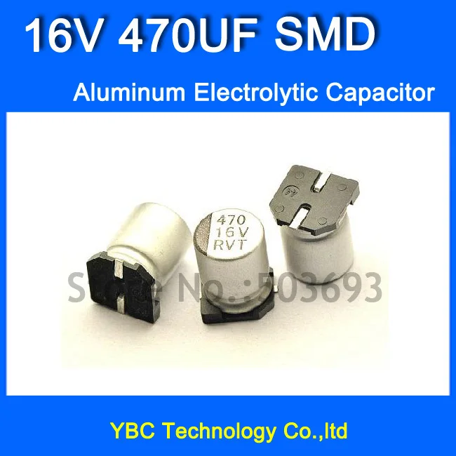 Free Shipping 100pcs/lot 16V 470UF SMD Aluminum Electrolytic Capacitor 8*10.4MM
Free Shipping 100pcs/lot 16V 470UF SMD Aluminum Electrolytic Capacitor 8*10.4MM