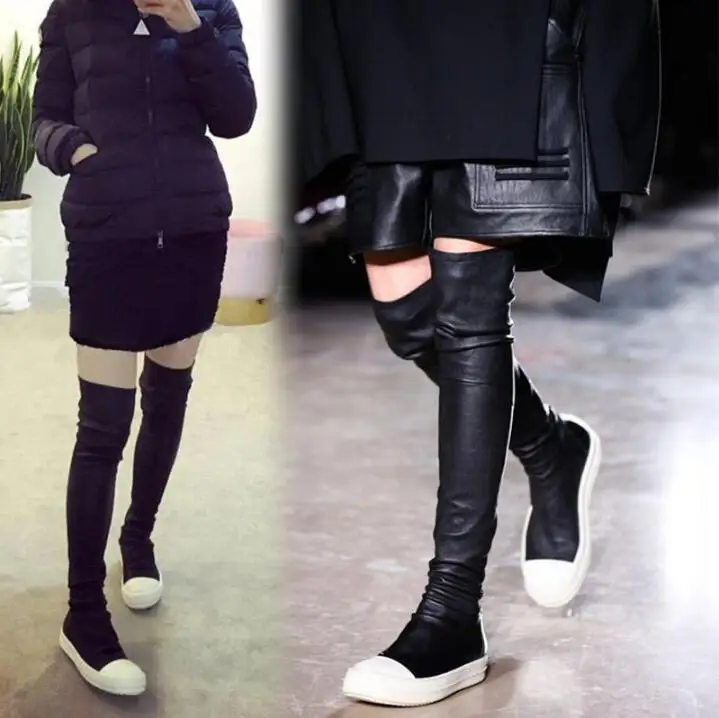 2017 Fashion Women Over The Knee Boots Thigh High Platform Flat Long Boots Thick Bottom Black Leather Casual Boots
2017 Fashion Women Over The Knee Boots Thigh High Platform Flat Long Boots Thick Bottom Black Leather Casual Boots
