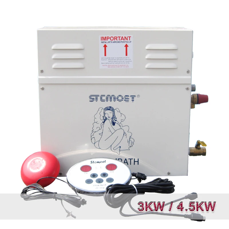3KW/4.5KW Home Steam Machine Steam Generator Sauna Dry Steaming Furnace Wet Steam Steamer Digital Controller Sauna Machine
3KW/4.5KW Home Steam Machine Steam Generator Sauna Dry Steaming Furnace Wet Steam Steamer Digital Controller Sauna Machine