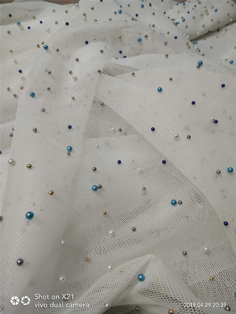 African Lace Fabric 2019 High Quality Lace beaded Net Lace Tulle Fabrics Latest white Color with different beads Fabrics Laces
African Lace Fabric 2019 High Quality Lace beaded Net Lace Tulle Fabrics Latest white Color with different beads Fabrics Laces