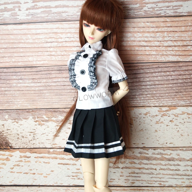 BJD Белая рубашка JK Униформа Мини-юбка Одежда для 1/4 1/3 24 дюйма Высокая девушка MSD SD13 DK DZ AOD DD Одежда для кукол
BJD Белая рубашка JK Униформа Мини-юбка Одежда для 1/4 1/3 24 дюйма Высокая девушка MSD SD13 DK DZ AOD DD Одежда для кукол