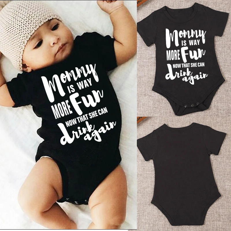 0-24M Newborn Infant Clothing Summer Baby Clothes Boy Girl Rompers Black Letter Mommy Print Jumpsuit Outfit
0-24M Newborn Infant Clothing Summer Baby Clothes Boy Girl Rompers Black Letter Mommy Print Jumpsuit Outfit