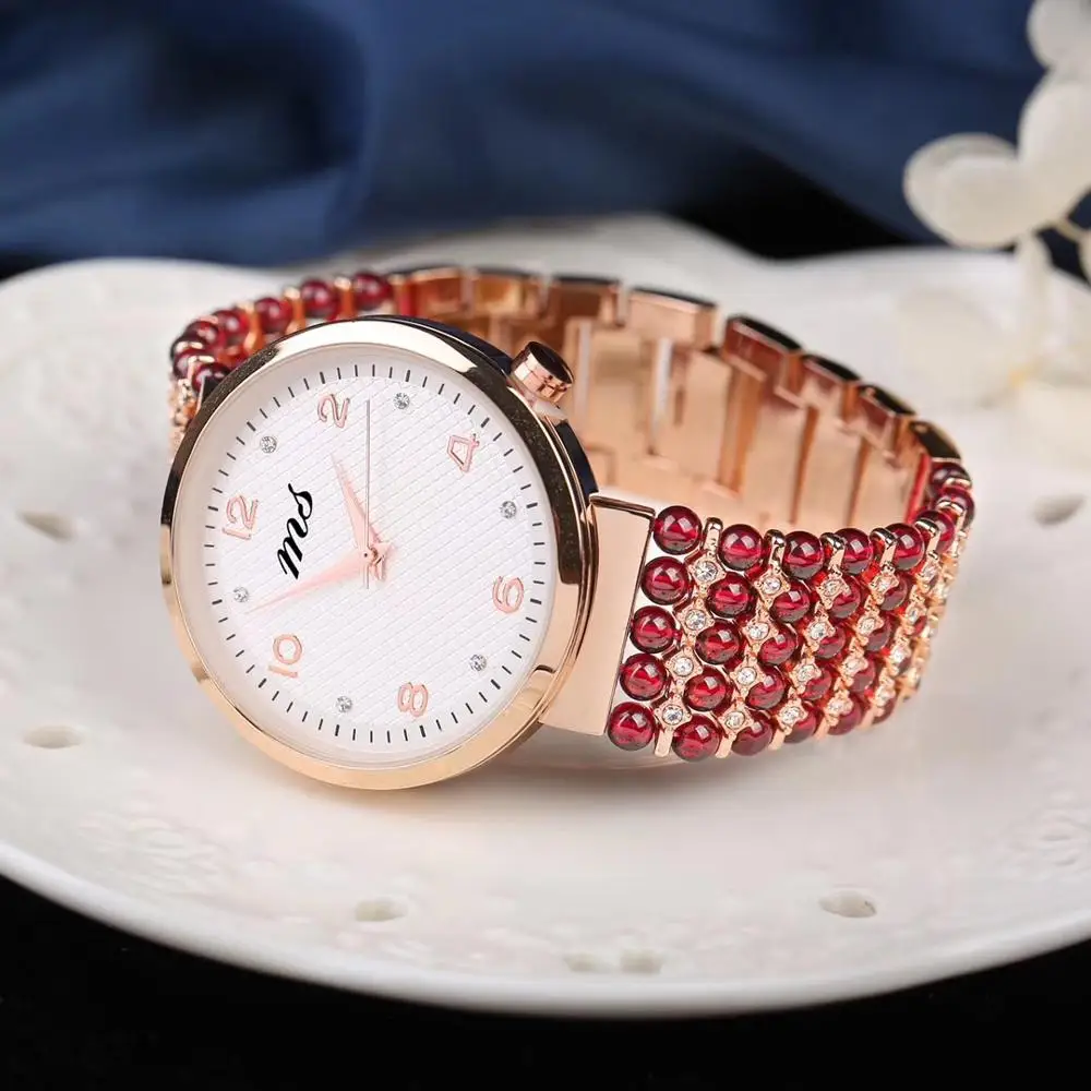 natural garnet beads bracelet watch natural stone bracelet jewelry watch for woman for gift wholesale !
natural garnet beads bracelet watch natural stone bracelet jewelry watch for woman for gift wholesale !