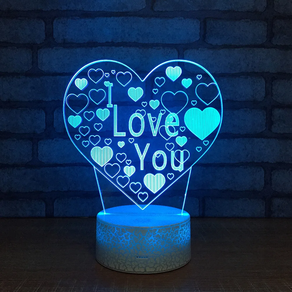 New Love 3d Lamp Creative Energy Saving Electronic Product Led Decorative Desk Lamp White base Lovely Table Lamps
New Love 3d Lamp Creative Energy Saving Electronic Product Led Decorative Desk Lamp White base Lovely Table Lamps