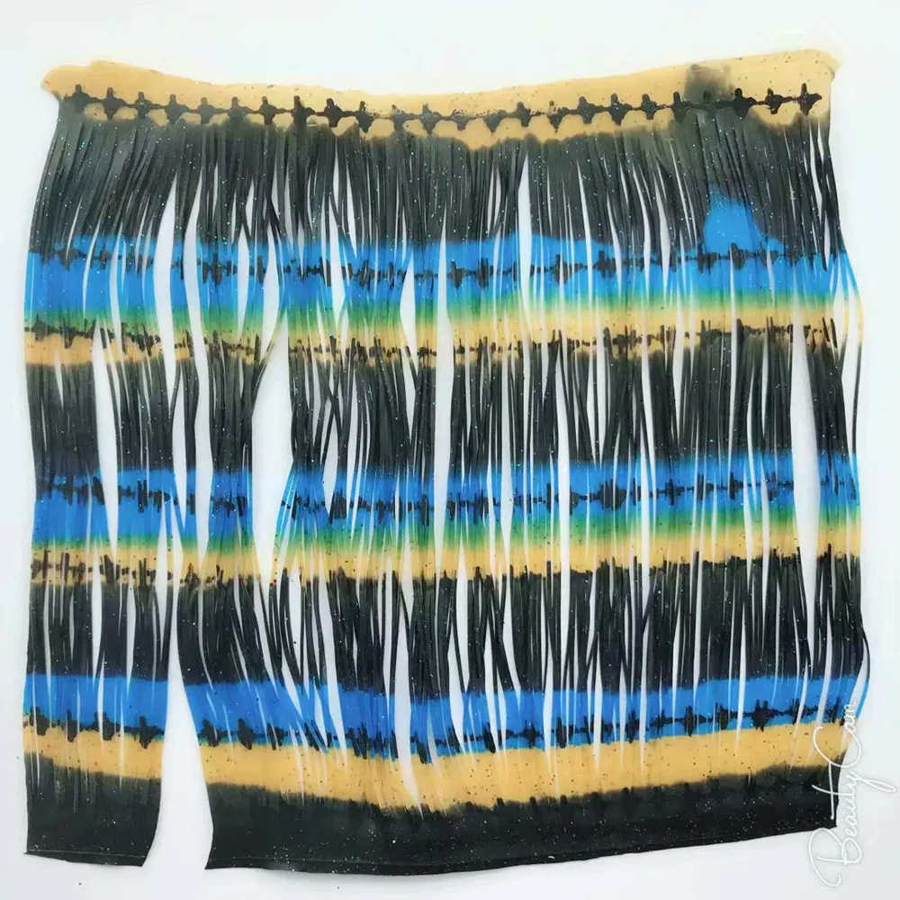 Fishing Lure Silicone Skirt Layers,Silicone Skirt Material for Tackle Craft, DIY Spinner, Rubber Jigs, Buzzbait---252
Fishing Lure Silicone Skirt Layers,Silicone Skirt Material for Tackle Craft, DIY Spinner, Rubber Jigs, Buzzbait---252