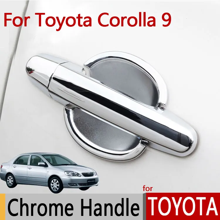 for TOYOTA Corolla E120 E130 (2000-2006) Levin Luxurious Chrome Door Handle Car Covers Accessories Car Stickers Car Styling
for TOYOTA Corolla E120 E130 (2000-2006) Levin Luxurious Chrome Door Handle Car Covers Accessories Car Stickers Car Styling