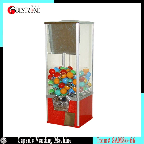 Candy Round Toy vending machine with metal construction and window tube for kid bouncing ball or plastic capsule with 45-55mm
Candy Round Toy vending machine with metal construction and window tube for kid bouncing ball or plastic capsule with 45-55mm