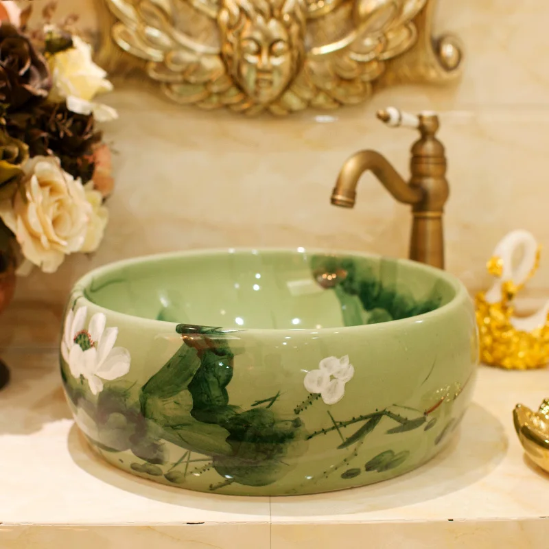 Bathroom ceramic counter top sink bowl wash basin popular in europe art basin lavabo hand basin
Bathroom ceramic counter top sink bowl wash basin popular in europe art basin lavabo hand basin