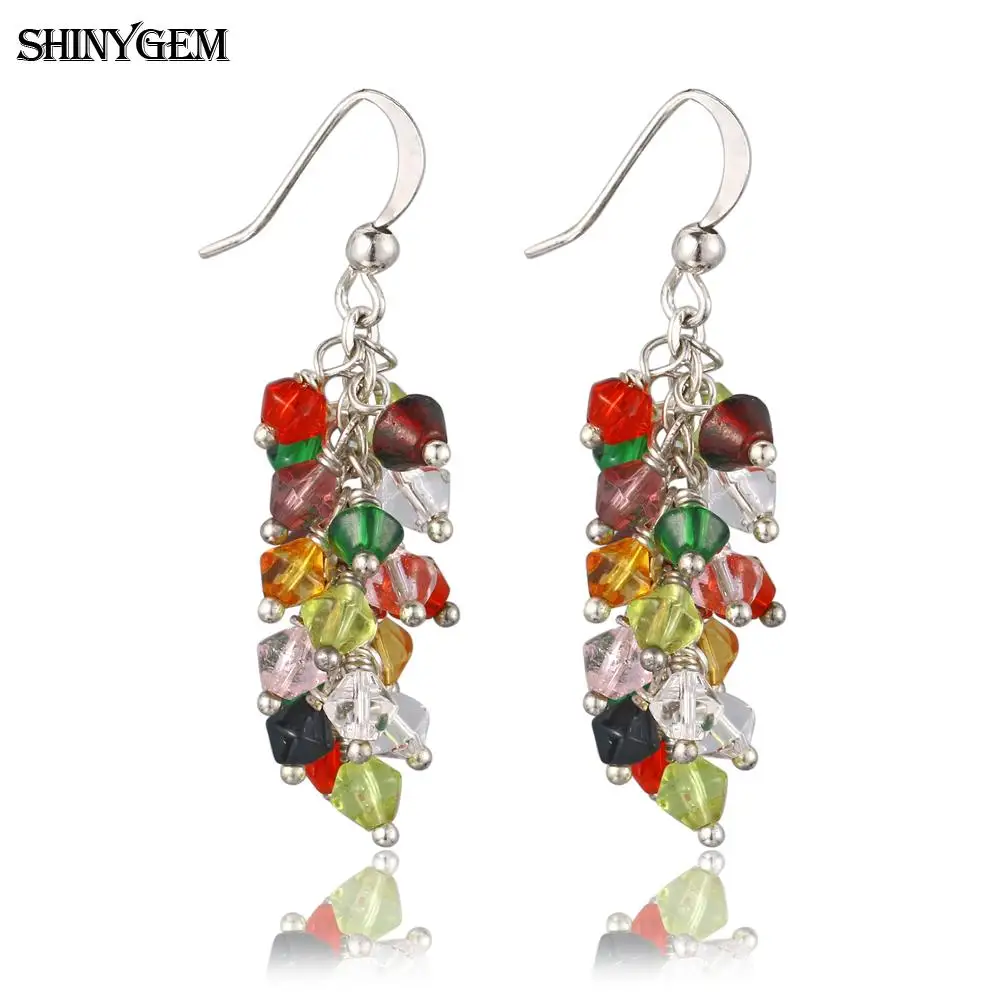 ShinyGem 4mm Geometric Glass Crystal Jewelry Fashion a Pair Elegant Handmade Grape Shape Long Drop Earrings for Women
ShinyGem 4mm Geometric Glass Crystal Jewelry Fashion a Pair Elegant Handmade Grape Shape Long Drop Earrings for Women