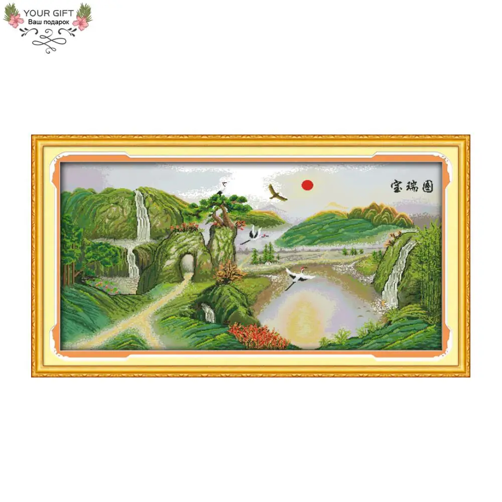 Chinese Fengshui Baorui Picture Needlework Embroidery Cross Stitch Kits, Counted Stamped Home Decor, Your Gift, F145, 14CT, 11CT
Chinese Fengshui Baorui Picture Needlework Embroidery Cross Stitch Kits, Counted Stamped Home Decor, Your Gift, F145, 14CT, 11CT