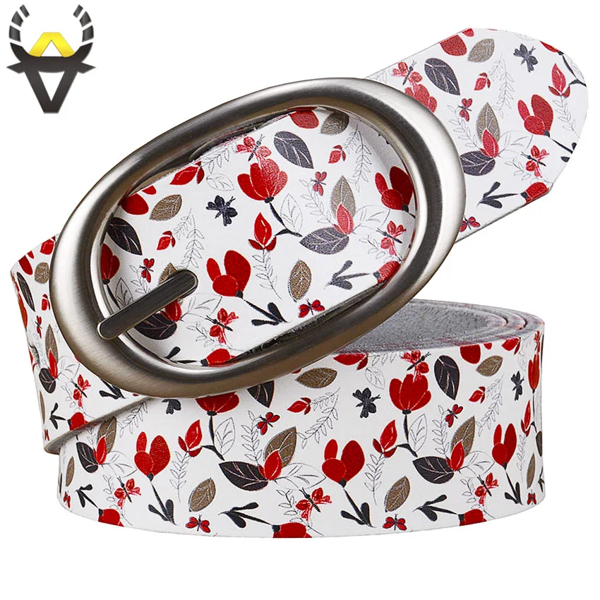 Fashion genuine leather belts for women Luxury designer printing Red leaves floral belt female Pin buckle strap width 3.5 cm
Fashion genuine leather belts for women Luxury designer printing Red leaves floral belt female Pin buckle strap width 3.5 cm