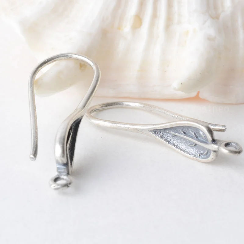 ear hook, solid 925 sterling silver leaves Shaped earring wire hooks, Thai Silver earring findings components, Jewelry DIY
ear hook, solid 925 sterling silver leaves Shaped earring wire hooks, Thai Silver earring findings components, Jewelry DIY