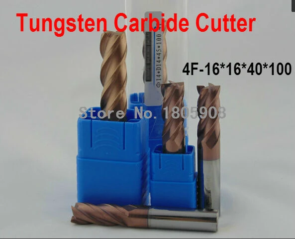 HRC60 4F-16 *16*40*100 CNC tool tungsten alloy milling cutter flat end milling cutter
HRC60 4F-16 *16*40*100 CNC tool tungsten alloy milling cutter flat end milling cutter