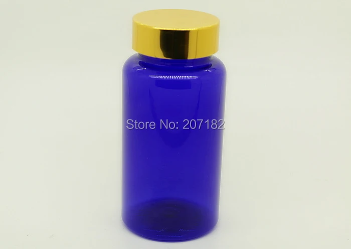 (100PCS/Lot) 150M/150CC Blue Color PET Bottle, Powder Bottle, Medicine Bottle, Plastic Bottle with Metal Gold Scew Cap
(100PCS/Lot) 150M/150CC Blue Color PET Bottle, Powder Bottle, Medicine Bottle, Plastic Bottle with Metal Gold Scew Cap