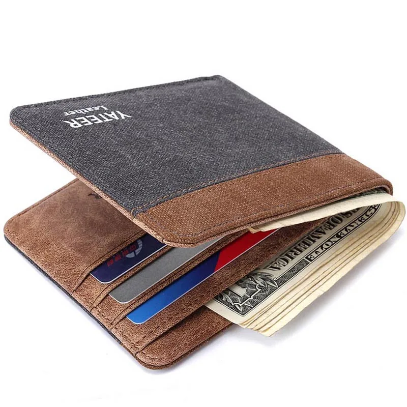 Hot sale Vintage Short Canvas With Leather Men's Wallet Male Purse ID Card Holders For Man 4 Colors
Hot sale Vintage Short Canvas With Leather Men's Wallet Male Purse ID Card Holders For Man 4 Colors