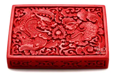 Elaborate Chinese Traditional Technology Red Lacquerware Dragon Phoenix Jewelry Box, Business card Box 
Elaborate Chinese Traditional Technology Red Lacquerware Dragon Phoenix Jewelry Box, Business card Box
