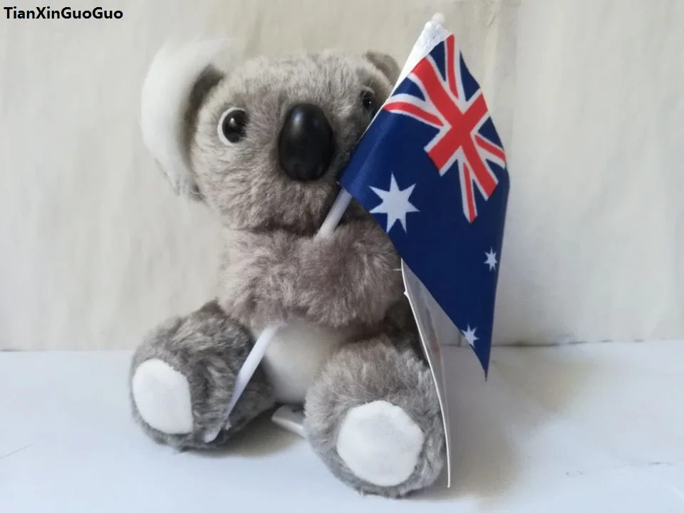creative toy about 12cm gray koala taking flag koala plush toy lovely koala soft doll kid's toy Christmas gift b1412
creative toy about 12cm gray koala taking flag koala plush toy lovely koala soft doll kid's toy Christmas gift b1412