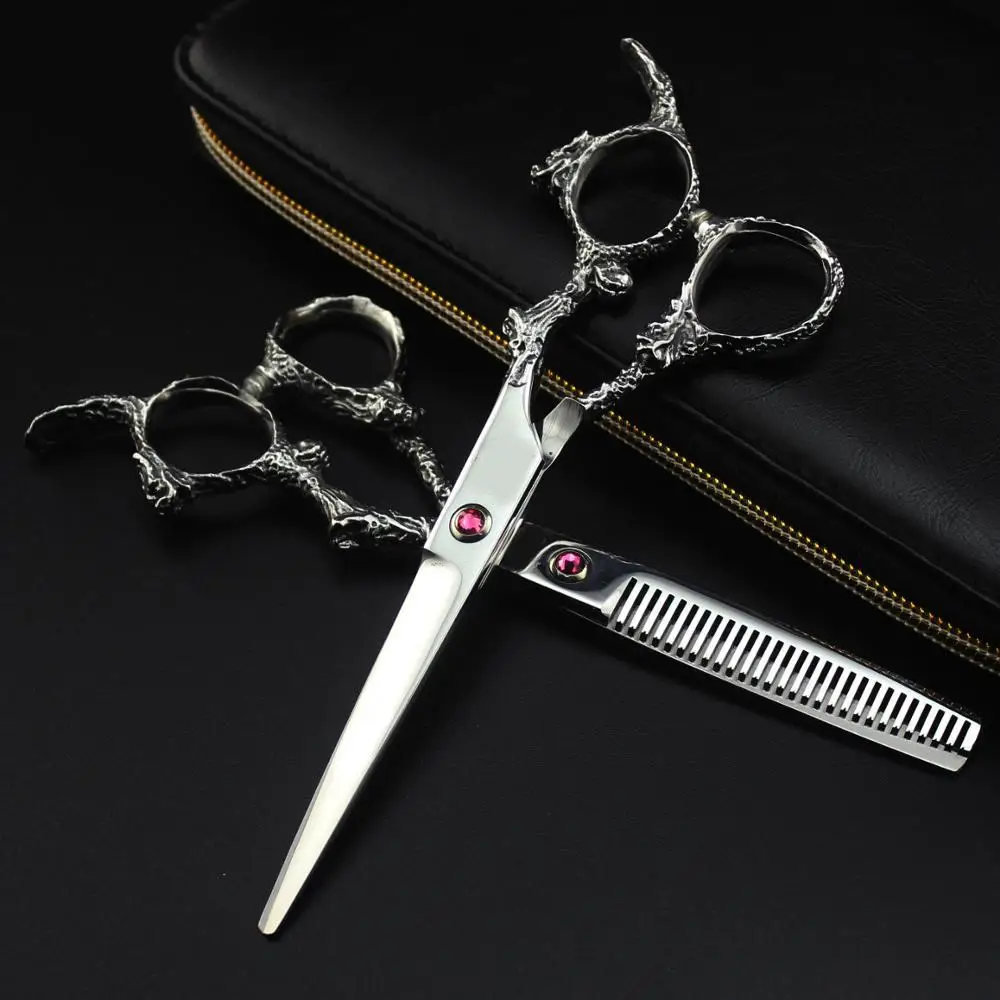 titan Professional barber tools Sliver hair scissor Japanese hair scissors professional hairdressing dragon handle scissors
titan Professional barber tools Sliver hair scissor Japanese hair scissors professional hairdressing dragon handle scissors