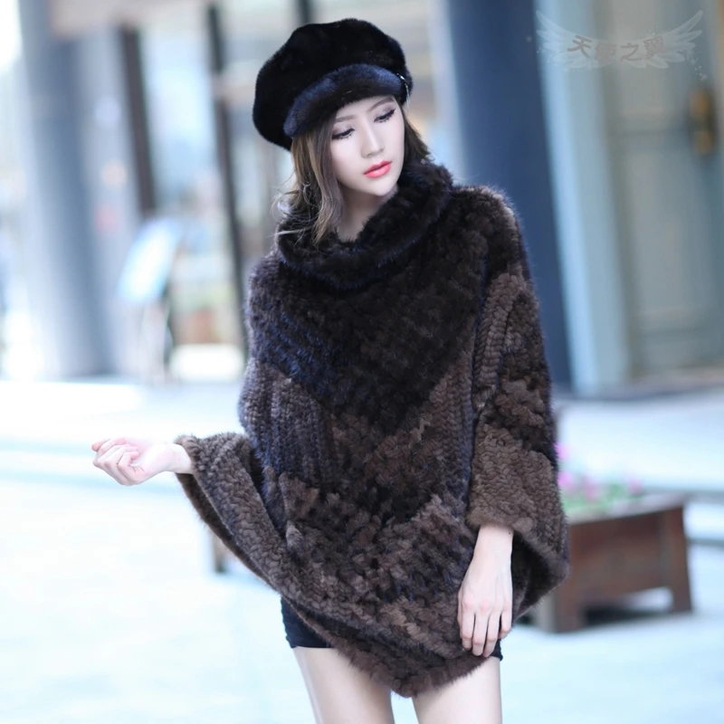 2016 Autumn Winter Women's Genuine Real Knitted Mink Fur Cape Turn-down Collar Shawl Lady Fashion Poncho VF0108
2016 Autumn Winter Women's Genuine Real Knitted Mink Fur Cape Turn-down Collar Shawl Lady Fashion Poncho VF0108