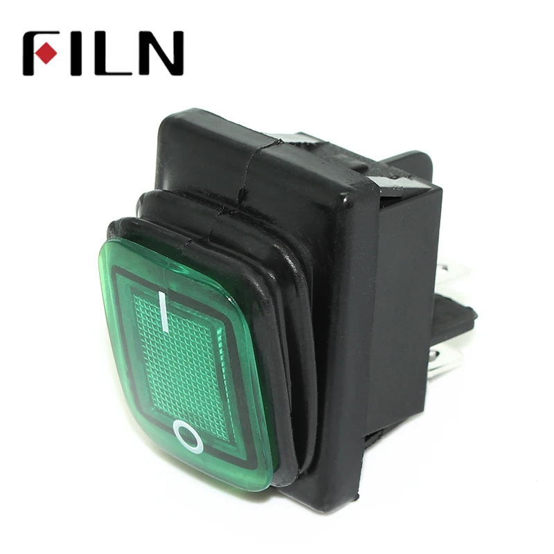 FILN KCD4 T85 15A waterproof Silver contact momentary toggle switch red blue led 220V 12V 4pins on off marine boat rocker switch
FILN KCD4 T85 15A waterproof Silver contact momentary toggle switch red blue led 220V 12V 4pins on off marine boat rocker switch